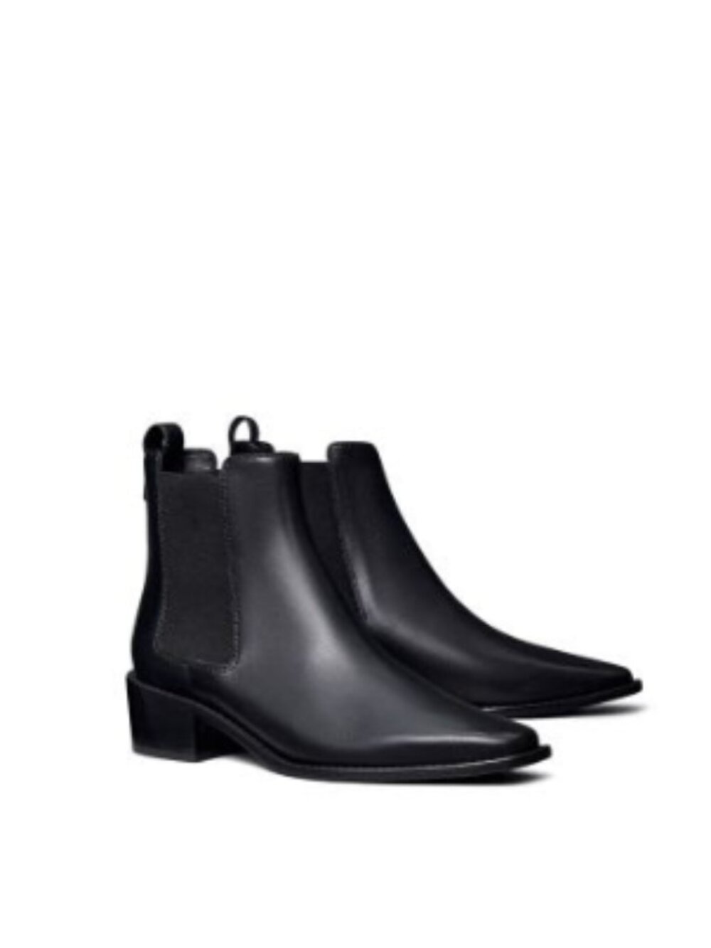 Tory Burch Black Leather Chelsea Ankle Boots